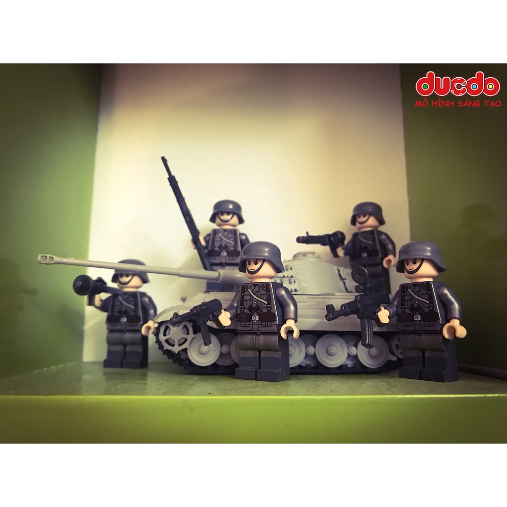 Minifigures Lính phát xít Đức siêu chất - Đồ chơi Lắp ghép Xếp hình Mini lính Army WW2