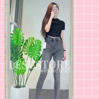 Áo croptop Borip rút eo 2 bên