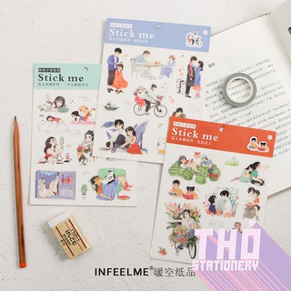 Sticker Cute 💖 INFEEL.ME - STICK ME Sticker Dán Hình Dán Trang Trí Sổ Planner Bullet Journal Hàn Quốc [OP006]