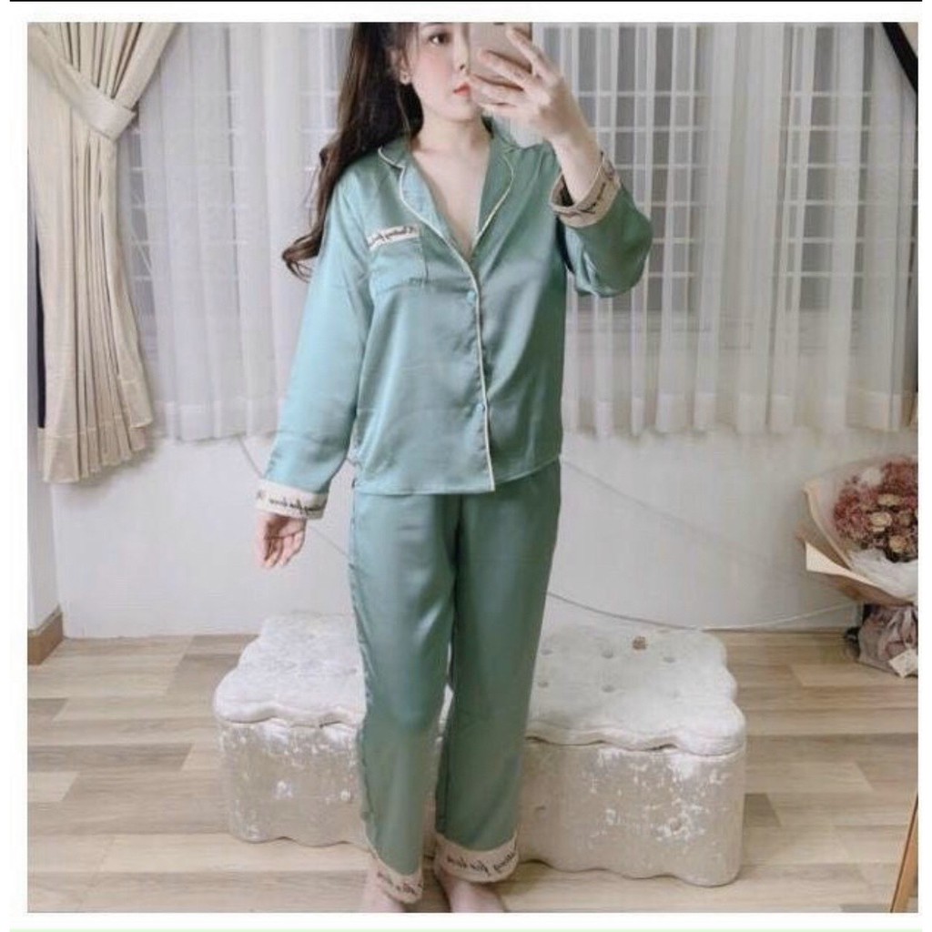 Bộ Pijama lụa sang trọng lịch sự thoải mái