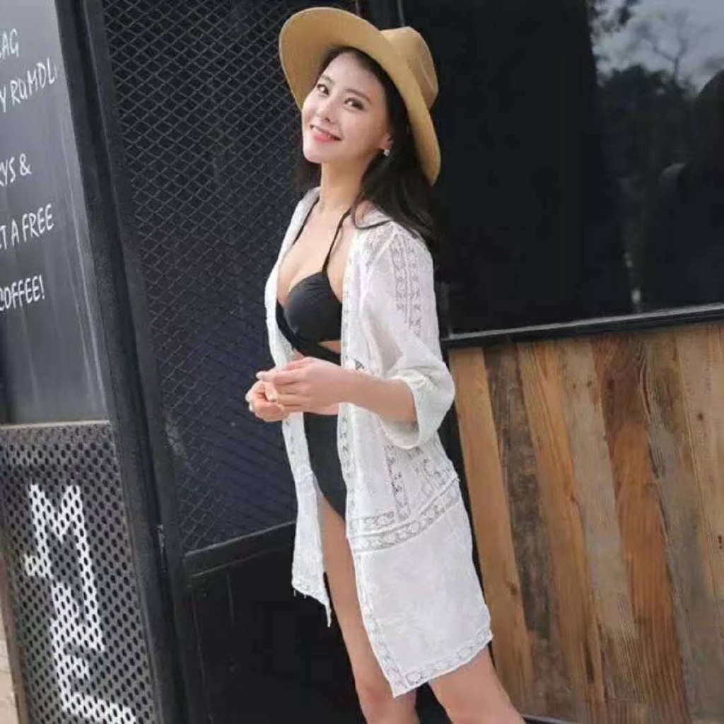 Áo khoác cardigan ren hoa chống nắng đi biển phong cách Hàn Quốc cho nữ
 | BigBuy360 - bigbuy360.vn