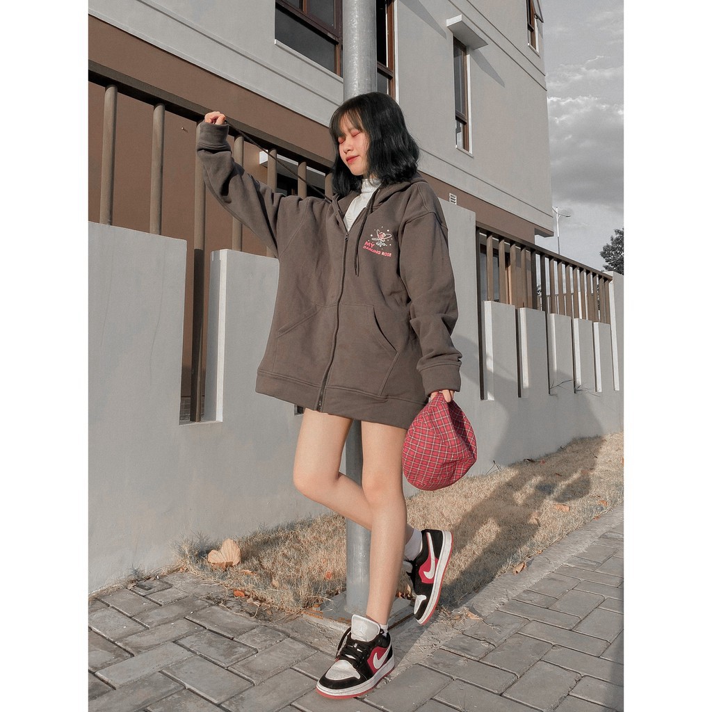 (FREESHIP) ❤ Áo khoác hoodie dây kéo form rộng PLANET ulzzang (ẢNH THẬT) (AHD001) | BigBuy360 - bigbuy360.vn