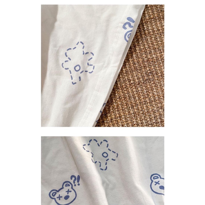 Áo Thun Tay Ngắn Dáng Rộng In Hình Gấu Thời Trang Mùa Hè Dành Cho Học Sinh