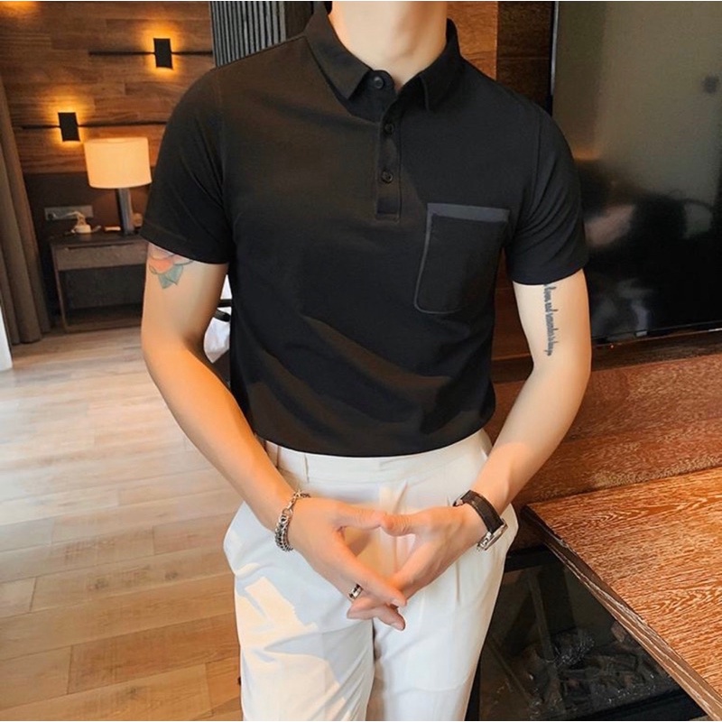 ÁO POLO SIÊU MÁT ÁO THUN CỔ BẺ Chất cotton co dãn 4  chiều | BigBuy360 - bigbuy360.vn