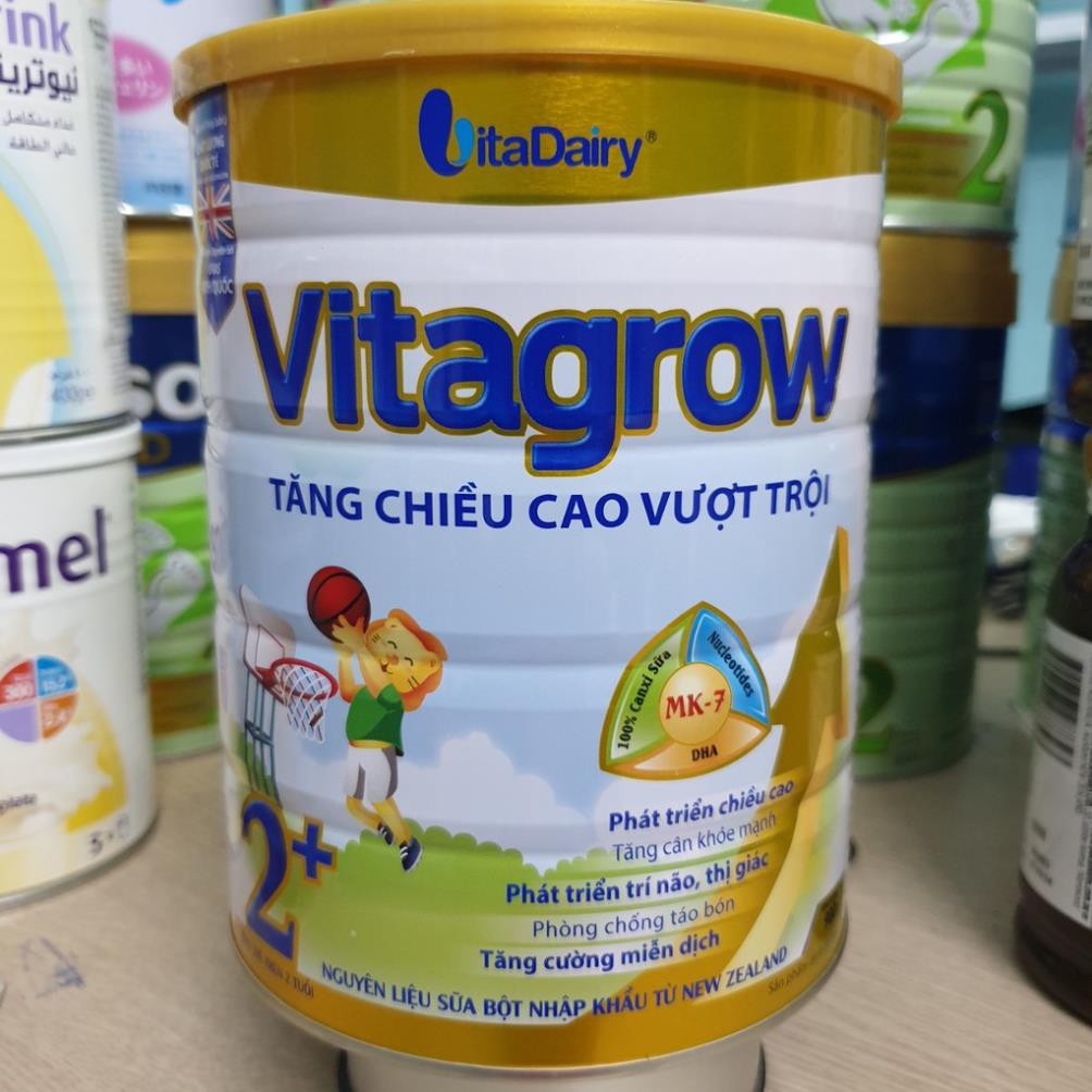Sữa VitaGrow 2+ 900g Tăng Chiều Cao (trẻ 2 tuổi trở lên) Date 2023