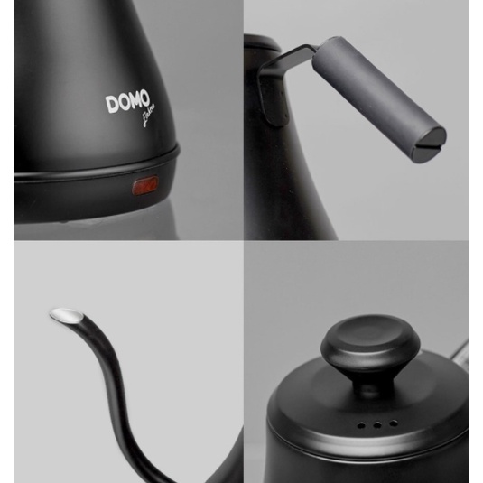 Ấm điện pha cà phê Domo không dây 2 màu