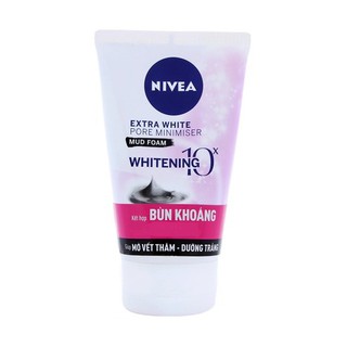 Sữa rửa mặt Nivea Bùn khoáng Dưỡng trắng Mờ vết thâm 100g