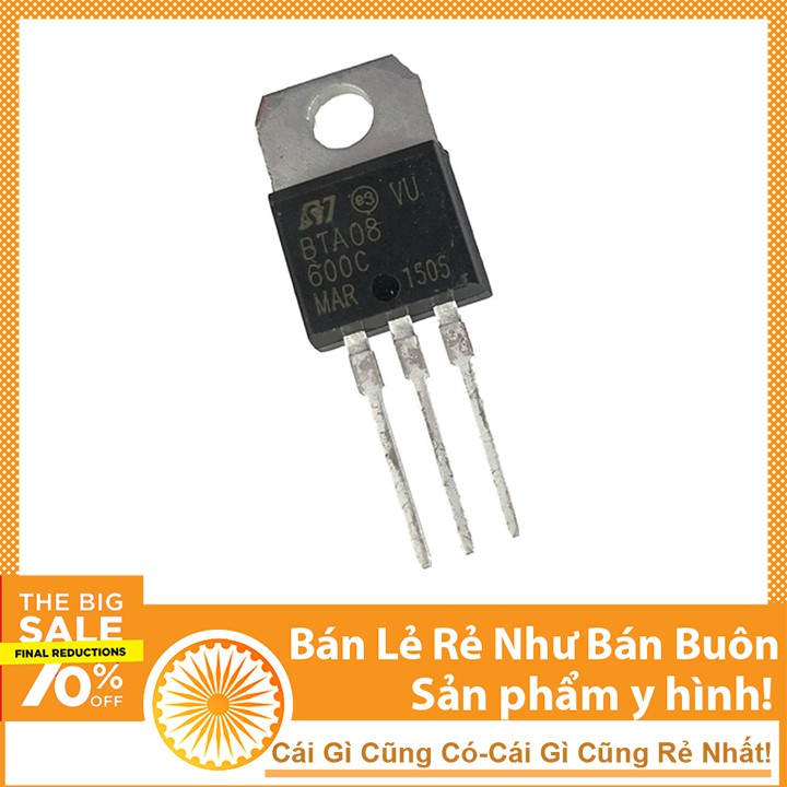 Linh Kiện BTA08-600C TO220 8A 600V Giá Rẻ