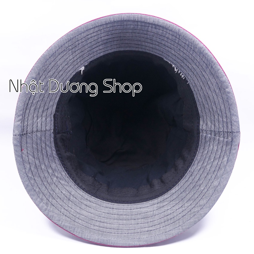 Nón bucket jean loang cá tính thêu chữ NY - Chất liệu vải Jeans oát mềm thích hợp cho nam và nữ