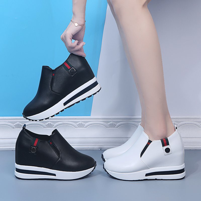 Giày Sneakers Nữ Độn Đế 8cm Mã H92