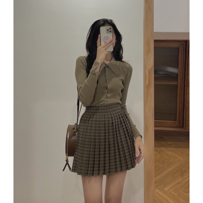 Chân váy kẻ xếp li 2366 | BigBuy360 - bigbuy360.vn