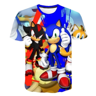 Áo thun in hình Sonic the hedgehog