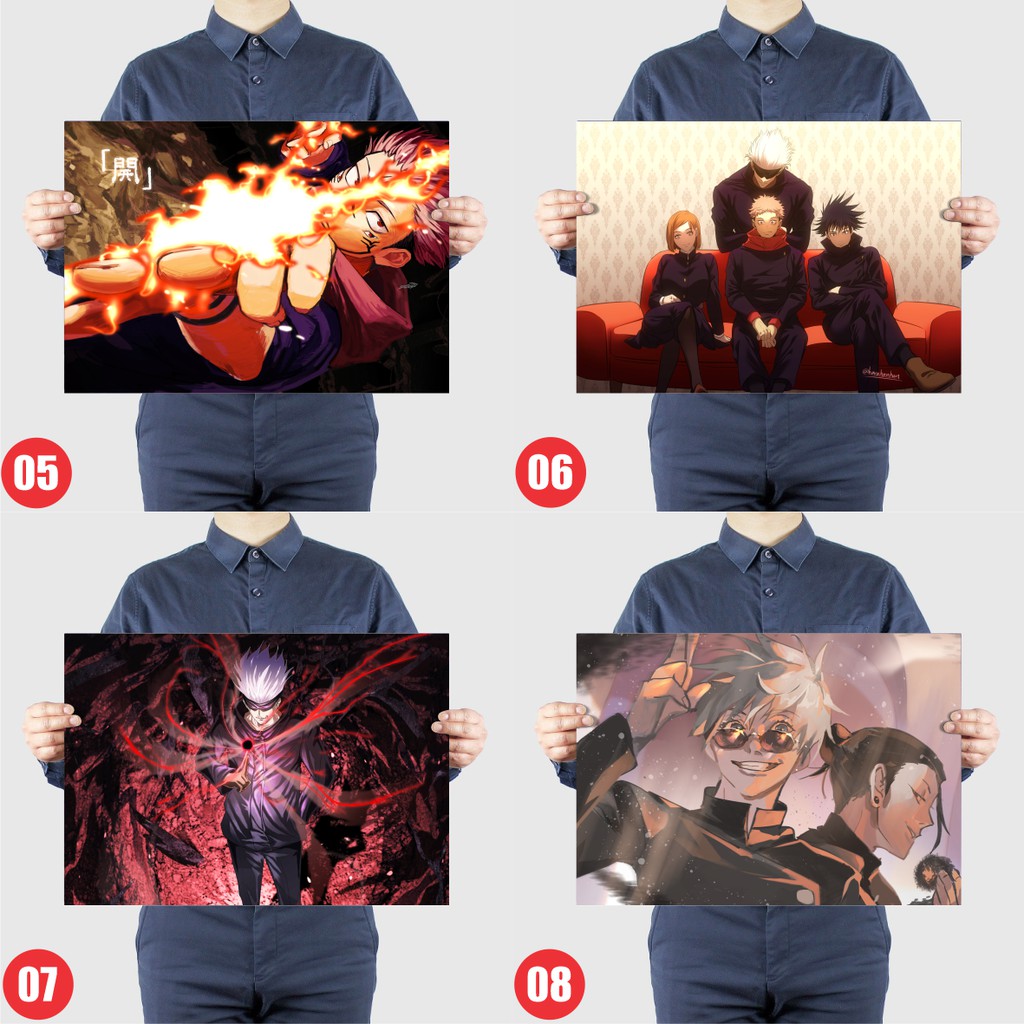 Tranh Dán Tường Hoạt Hình Jujutsu Kaisen - Chú Thuật Hồi Chiến - Poster  Áp Phích Decal Anime By AnimeX