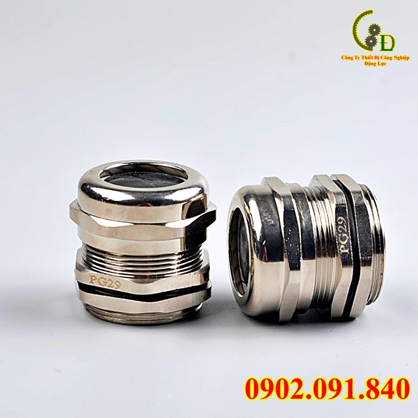 Ốc siết cáp kim loại, ốc xiết khóa kẹp cố định dây điện chống thấm nước cho hộp, tủ điện PG25 PG36