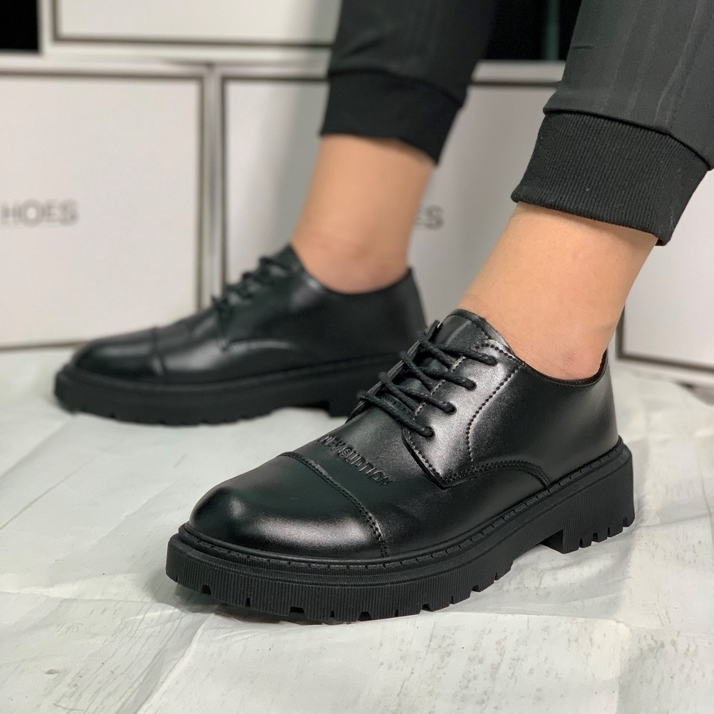 Bộ Sưu Tập Giày Đốc Nam,Giày Da Nam buộc dây, Đốc Da Lì tăng chiều cao