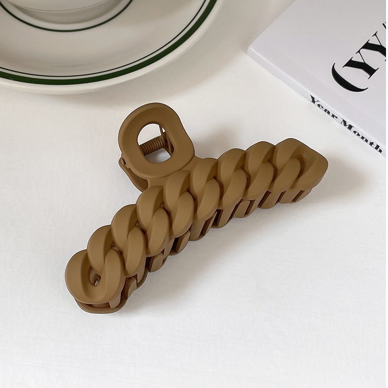 Kẹp Tóc Hình Cá Mập Phối Dây Xích Dễ Phối Đồ Thời Trang Phong Cách Hàn Quốc