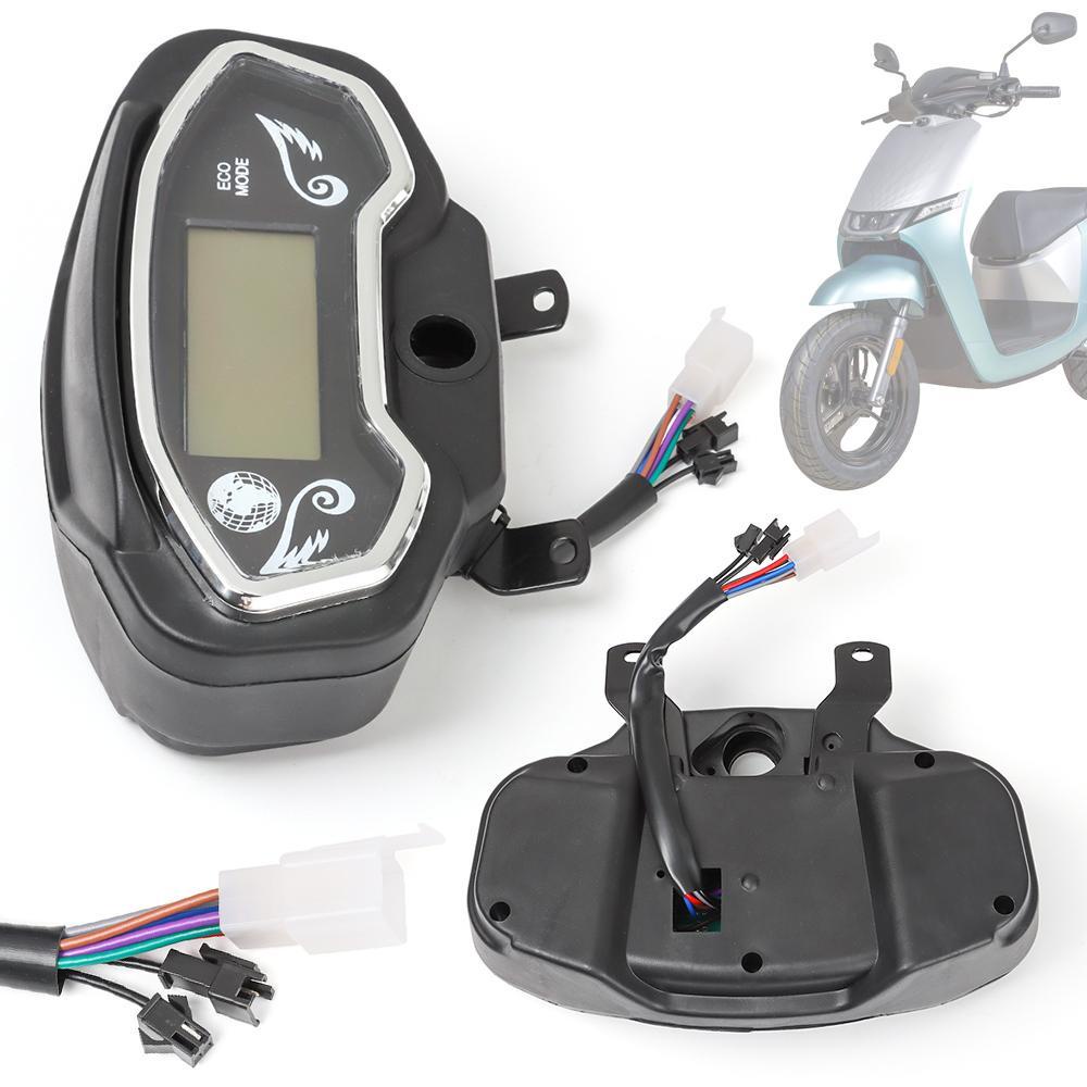 MUVAKO Đồng Hồ Hiển Thị Màn Hình LCD Đa Chức Năng Cho Xe Scooter
