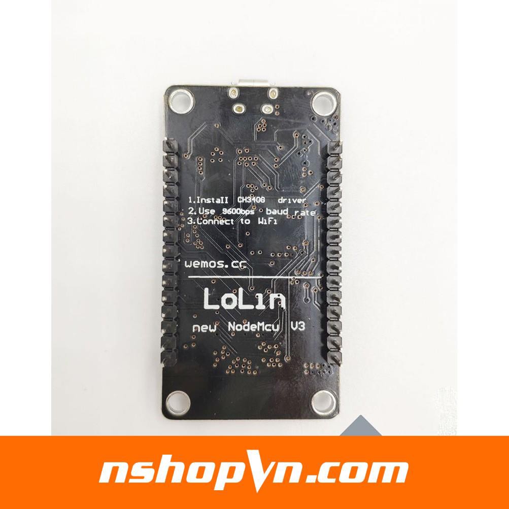 Arduino NodeMcu Lua WIFI V3 phiên bản NodeMCU sử dụng IC nạp giá rẻ CH340