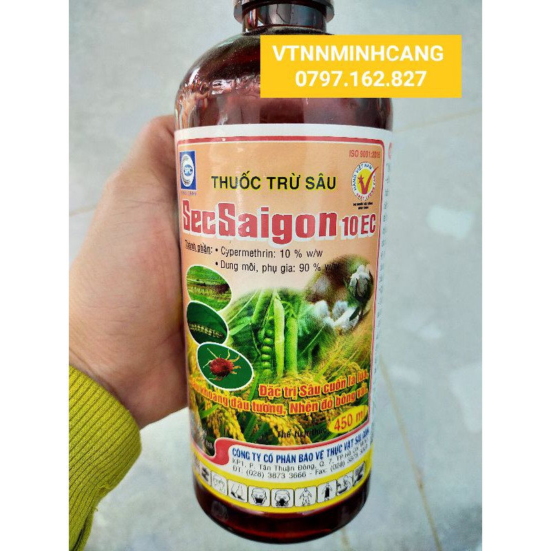 THUỐC TRỪ SÂU, NHỆN ĐỎ SECSAIGON (chai 450ml)