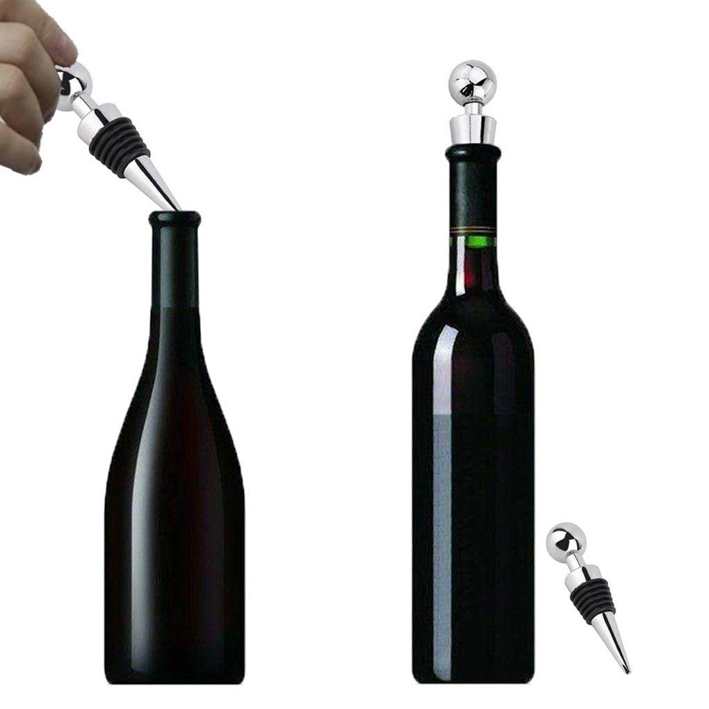 Nút Chặn Chai Rượu Vang 6 Dây Bằng Hợp Kim Kẽm Có Thể Tái Sử Dụng