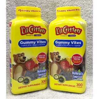 Kẹo dẻo Vitamin Lilcritters tổng hợp 190 viên/300 viên [Hàng Mỹ]