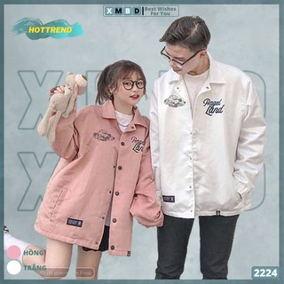 Áo Khoác Dù Nam Nữ Cặp Siêu Đẹp 2 Lớp Cao Cấp Jackets Gió in ANGELLAND - AK2224