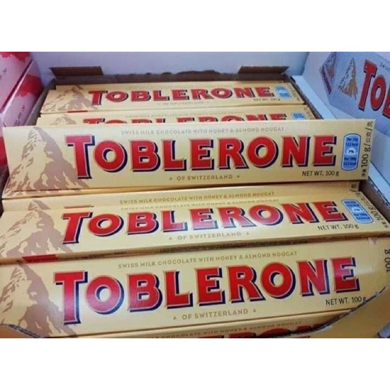 SOCOLA TAM GIÁC HIỆU TOBLERONE ĐẾN TỪ THỤY SĨ QUÁ NỔI TIẾNG { LOẠI 100G}