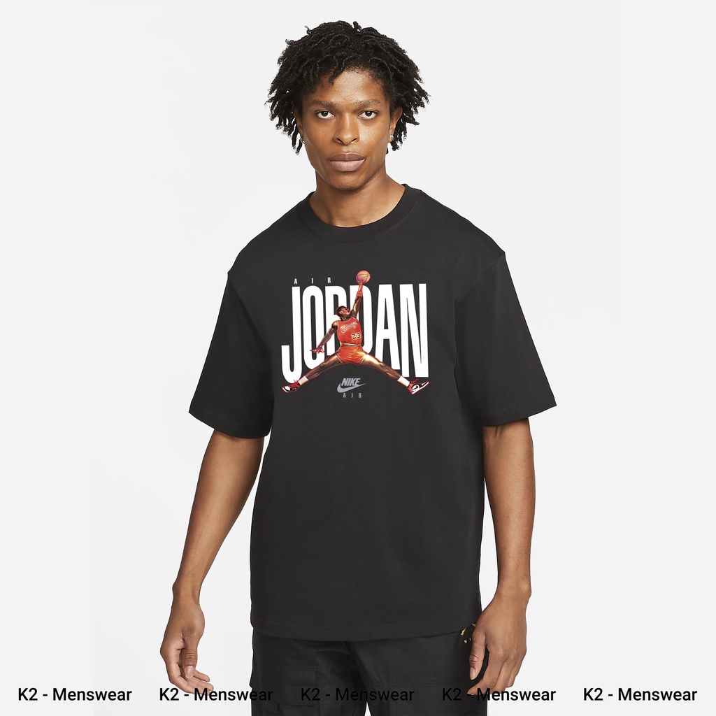 Áo NK Jordan, áo thun cổ tròn form oversize