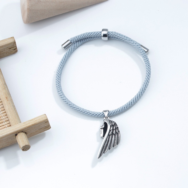 Vòng Tay Cặp Đôi Từ Tính In Hình Thiên Thần Và Ác Quỷ Làm Quà Tặng Kỷ Niệm