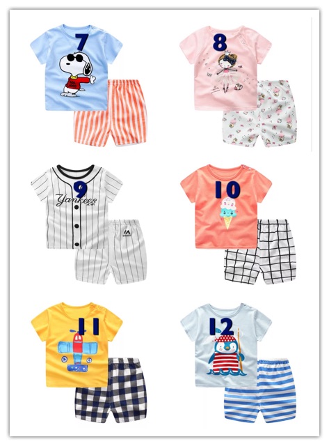 Bộ Quảng châu cotton cho bé