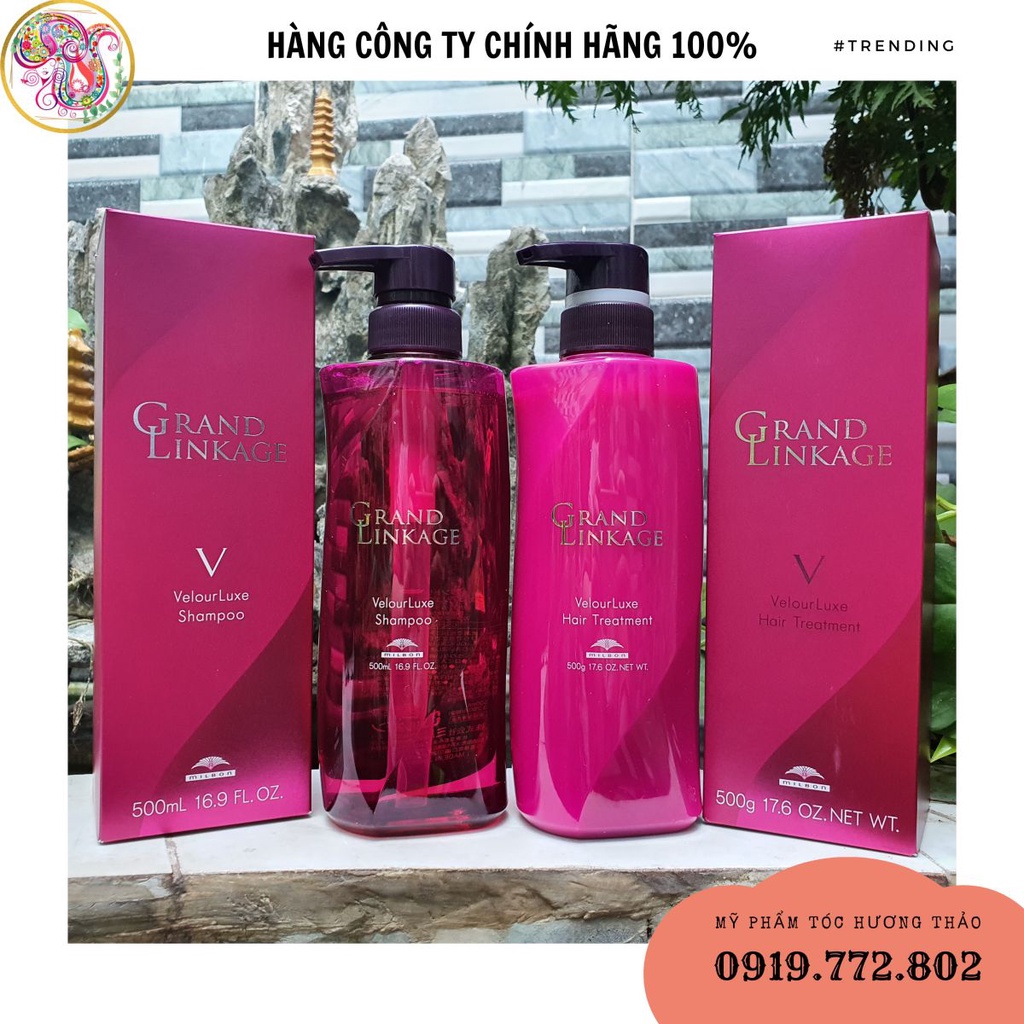 Dầu gội xả chăm sóc tóc màu hàng ngày MILBON GRAND LINKAGE WILLOWLUXE HAIR (V) DÀNH CHO TÓC SỢI TO 500ML*2