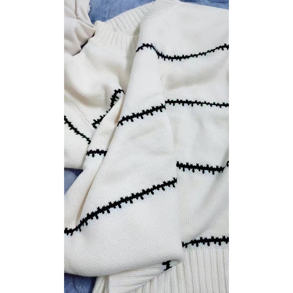 áo len nữ hàn quốc áo rộng dáng ngắn cổ tròn dày đẹp - 201 | BigBuy360 - bigbuy360.vn