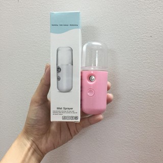 Máy Phun Sương-Xịt Khoáng Nano mini Tạo Ẩm Cho Da màu Hồng