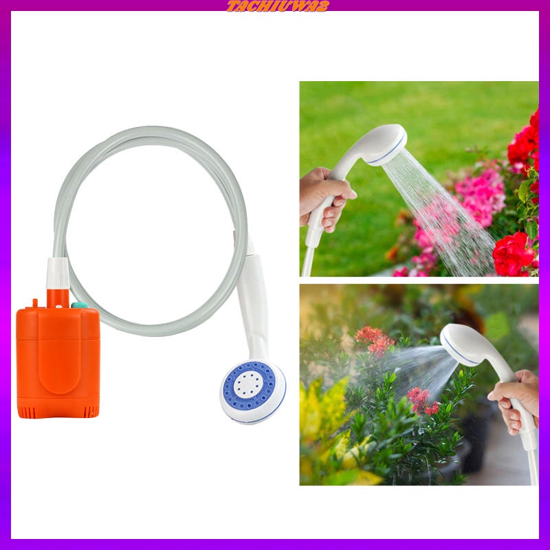 Vòi Hoa Sen Bằng Điện Tachiuwa2 Màu Xám Kèm Ống Bơm Tiện Dụng Mang Theo Du Lịch Cắm Trại