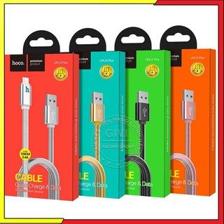 Cáp micro hoco upl12 dài 1.2m có đèn led báo sạc đầy nhiều màu sắc