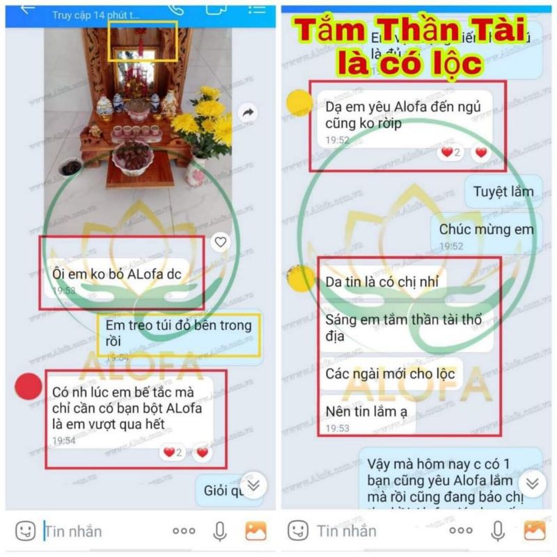 [HÀNG CHÍNH HÃNG] BỘT PHONG THỦY ALOFA THU HÚT TÀI LỘC | BigBuy360 - bigbuy360.vn