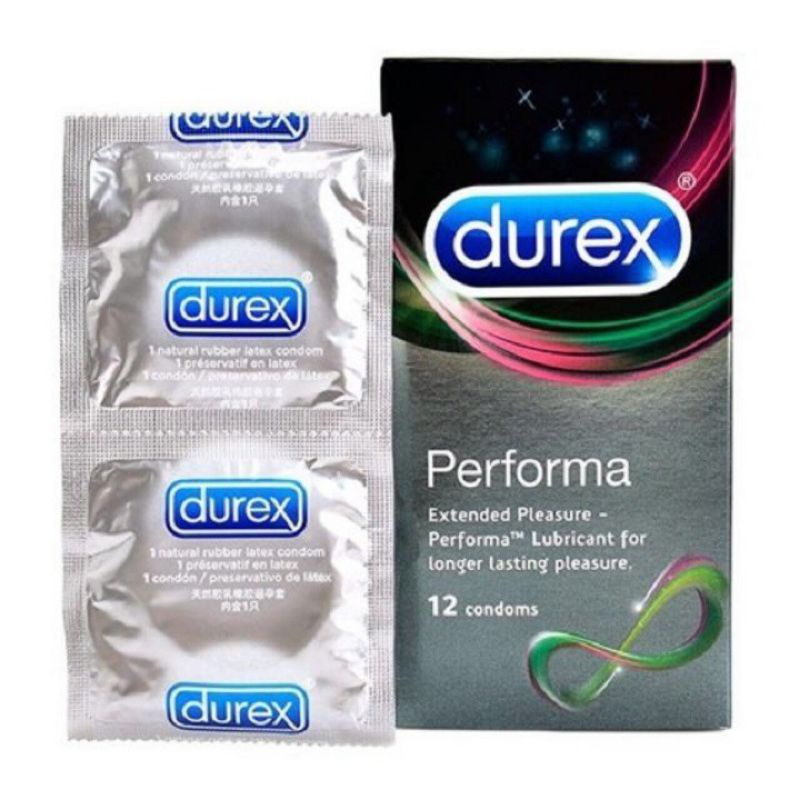 Bao cao su Durex các loại hộp 3 cái và 12 cái