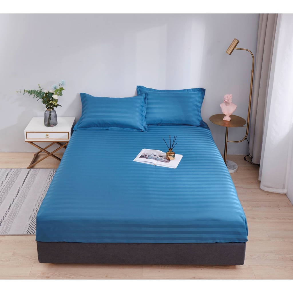 [ Hàng Loại 1 ] Bộ Ga Gối , Drap Cotton 3F Full Bảng Mầu Tươi  1m6/1m8/2m  Maibedding