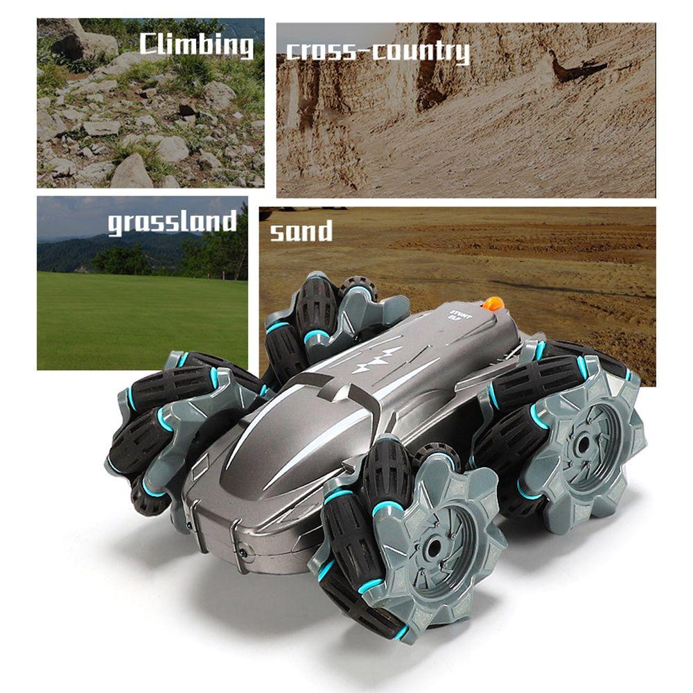 SUSANS Xe Hơi Điều Khiển Từ Xa Có Đèn Và Nhạc Hai Mặt Lật Bốn Bánh Xe