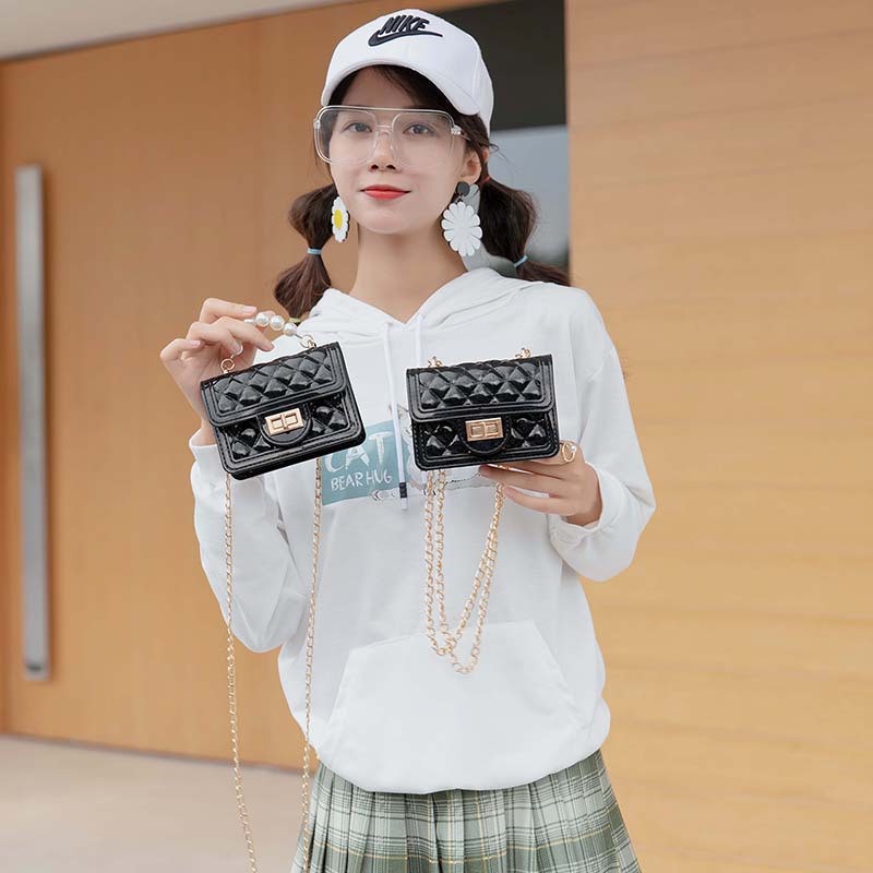 Túi Đeo Chéo Nữ Mini Quai Hạt Ngọc HICO PH024 - Mềm Mại - Bền Đẹp - Hot Trend