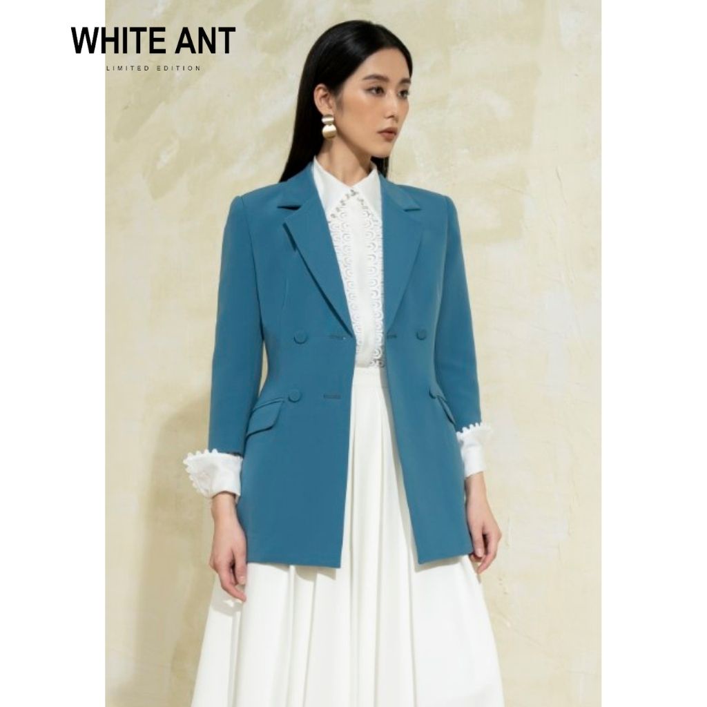 Áo Khoác Blazer Công Sở Nữ WHITE ANT HAVILY VEST Dáng Suông Tay Lỡ Trẻ Trung, Chất Liệu Cao Cấp 180500039A.333