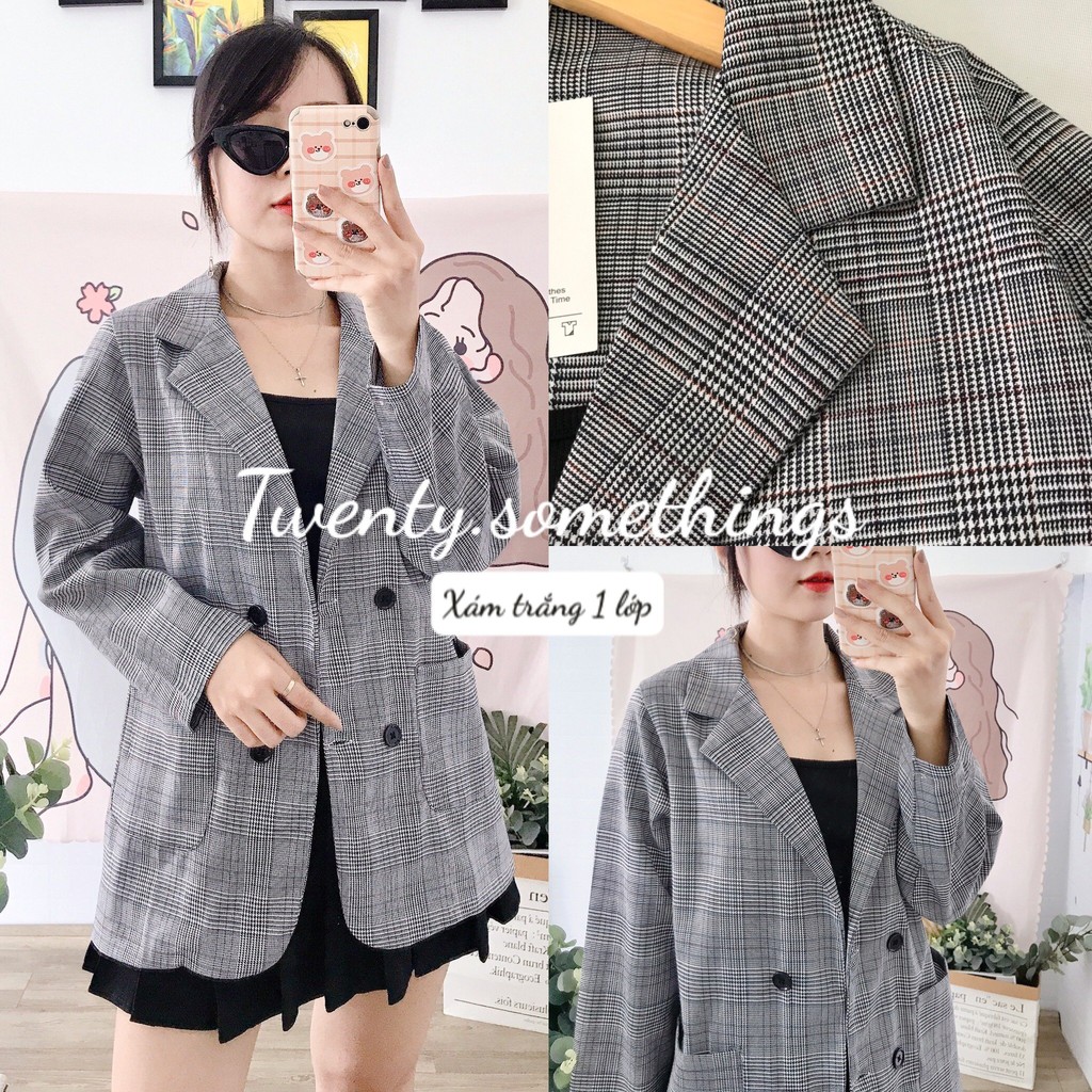 ÁO BLAZER 2 LỚP HÀN QUỐC NHIỀU MÀU (ảnh thật/sẵn/video) | BigBuy360 - bigbuy360.vn