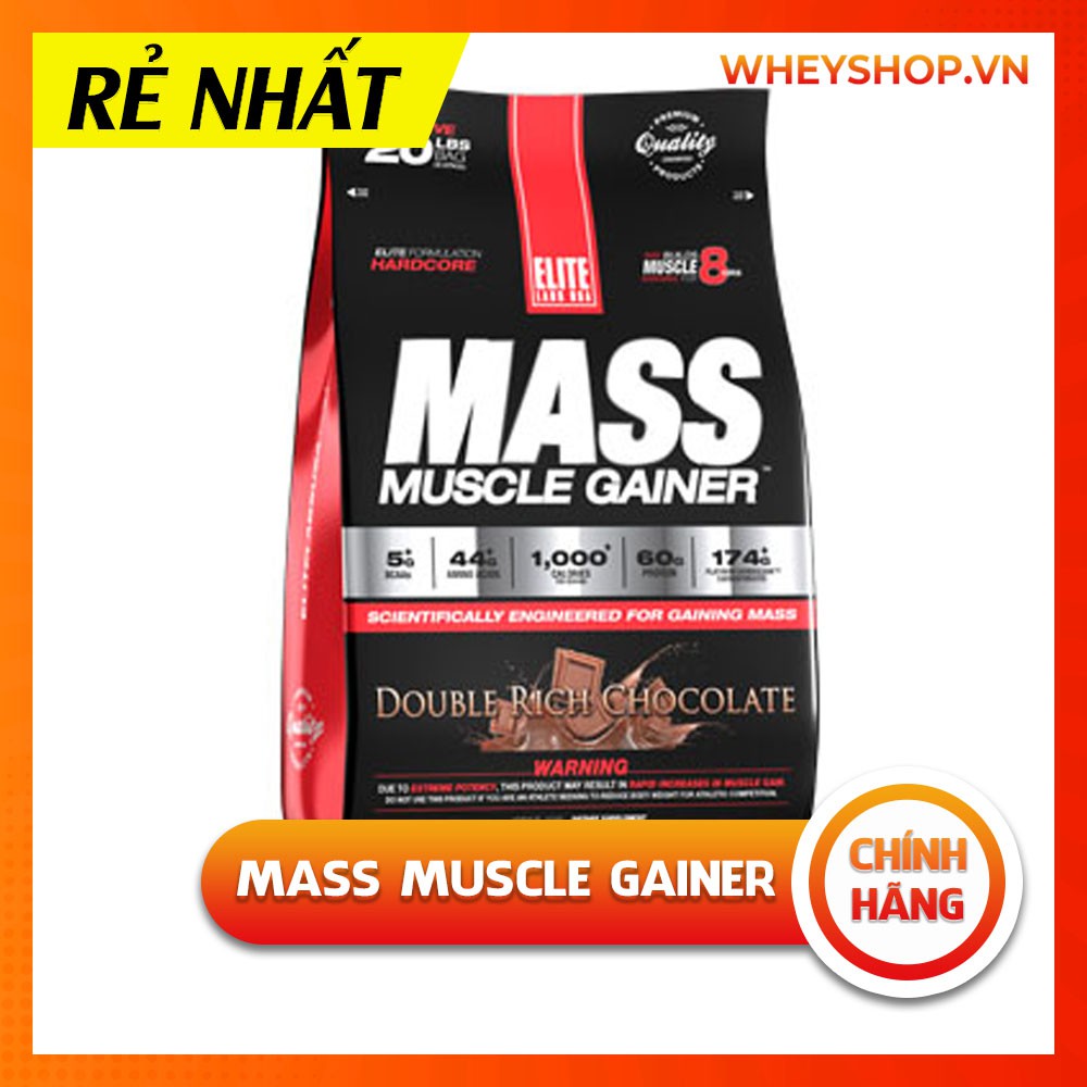 Sữa Tăng Cân Elite Labs Mass Muscle Gainer ( 5-10-20lbs ) - Tăng Cân Tăng Cơ Nạc Hiệu Quả