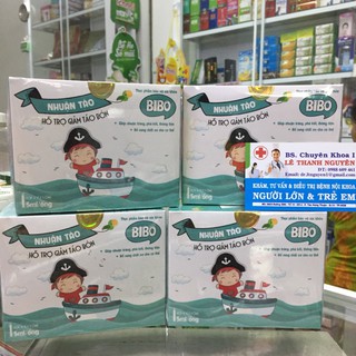 BIBO NHUẬN TÁO Thực phẩm chức năng hỗ trợ giảm táo bón cho bé hộp 20 ống