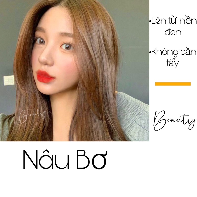 Thuốc Nhuộm Tóc NÂU BƠ - CỰC TÂY, HOTTREND / Lên Từ Nền Tóc Đen Và Nâu