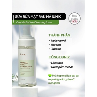 Sửa rửa mặt IUNIK Centella Bubble Cleansing Foam