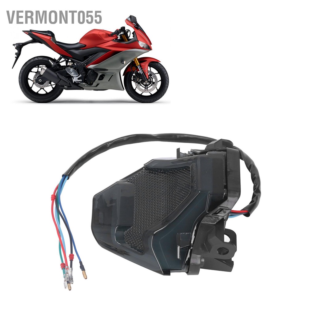 Có thể bán buôn Đèn hậu LED tích hợp cho xe máy báo rẽ phía sau phanh Y15ZR MXKING150 EXCITER150 Vermont055 Hàng giao ngay