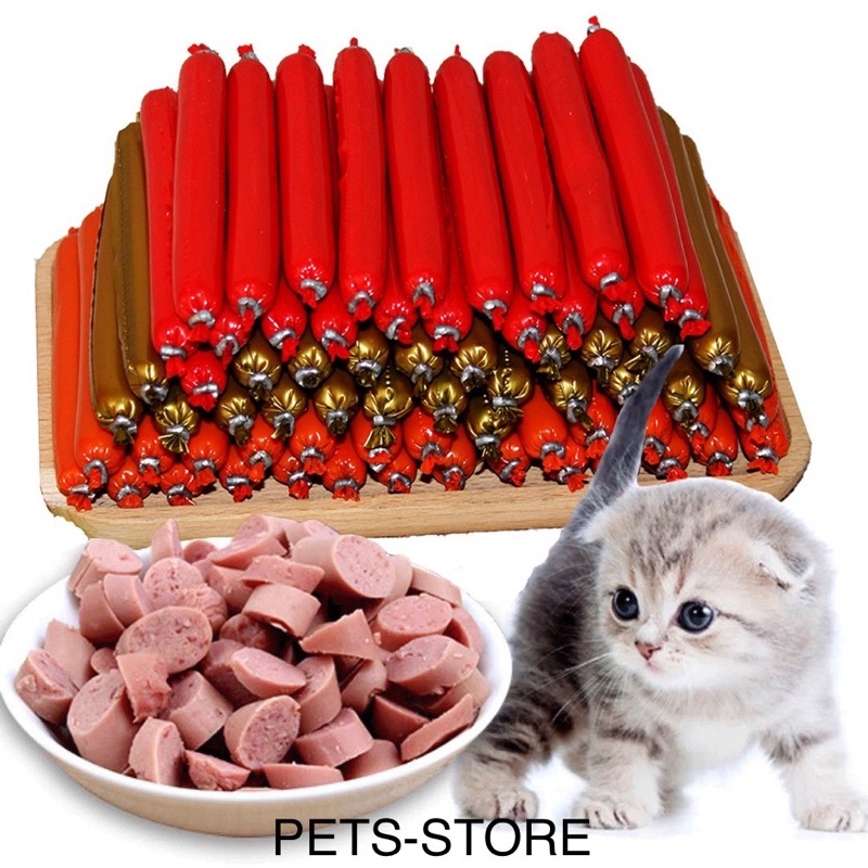Xúc xích dành cho chó mèo Hamster thú cưng dinh dưỡng giàu vitamin,đạm bioline thanh lẻ