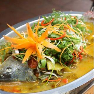 Khay cá om dưa
