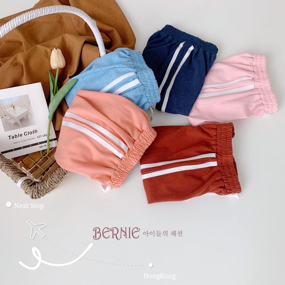 QUẦN THỂ THAO SỌC TRẮNG UNISEX  hãng Bernie